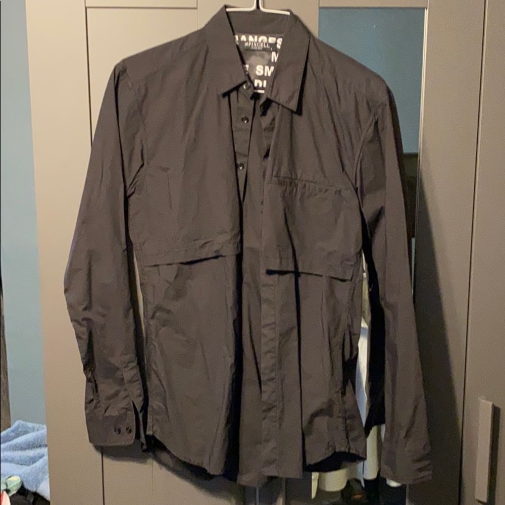36 Pixcell Button Down Overshirt